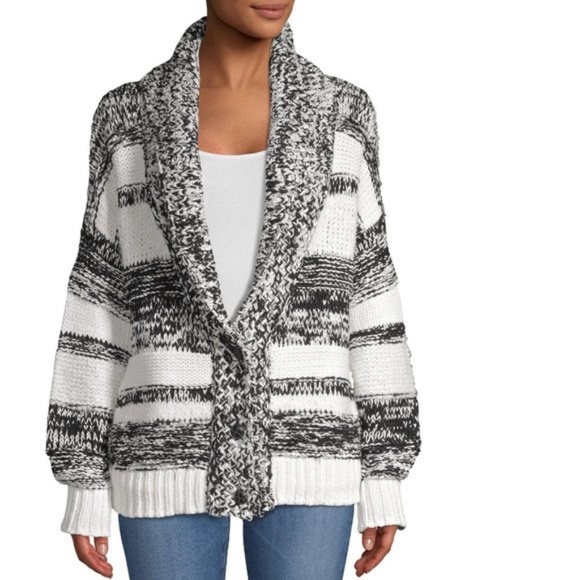 360 Sweater Annie Stripe Knit Cardigan - Picture 4 of 9